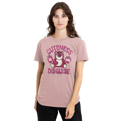 Pink - Back - Toy Story Womens-Ladies Cuteness Lotso T-Shirt