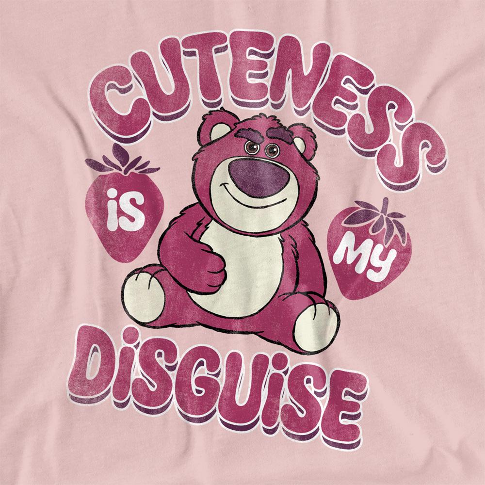 Pink - Side - Toy Story Womens-Ladies Cuteness Lotso T-Shirt