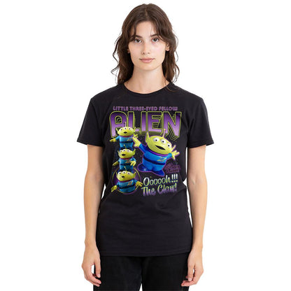 Black - Back - Toy Story Womens-Ladies The Claw Aliens Homage T-Shirt