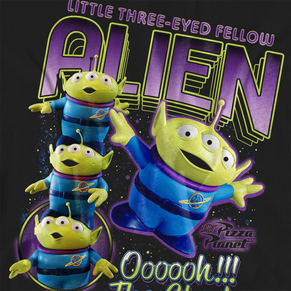Black - Side - Toy Story Womens-Ladies The Claw Aliens Homage T-Shirt