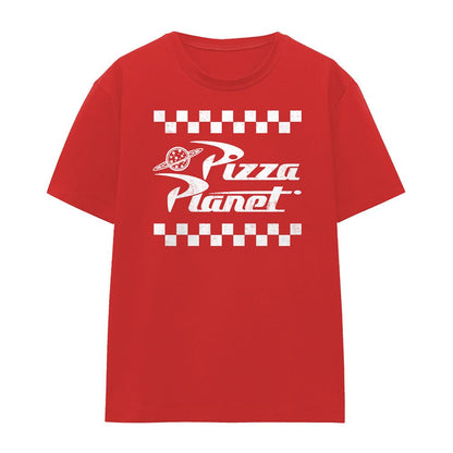 Red - Front - Toy Story Womens-Ladies Pizza Planet Takeaway Logo T-Shirt