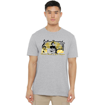 Athletic Heather - Back - Sun Records Unisex Adult Company Heather T-Shirt
