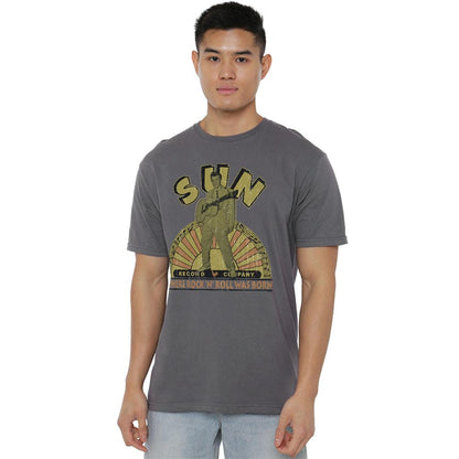 Charcoal - Back - Sun Records Unisex Adult Sunoriginal Son T-Shirt
