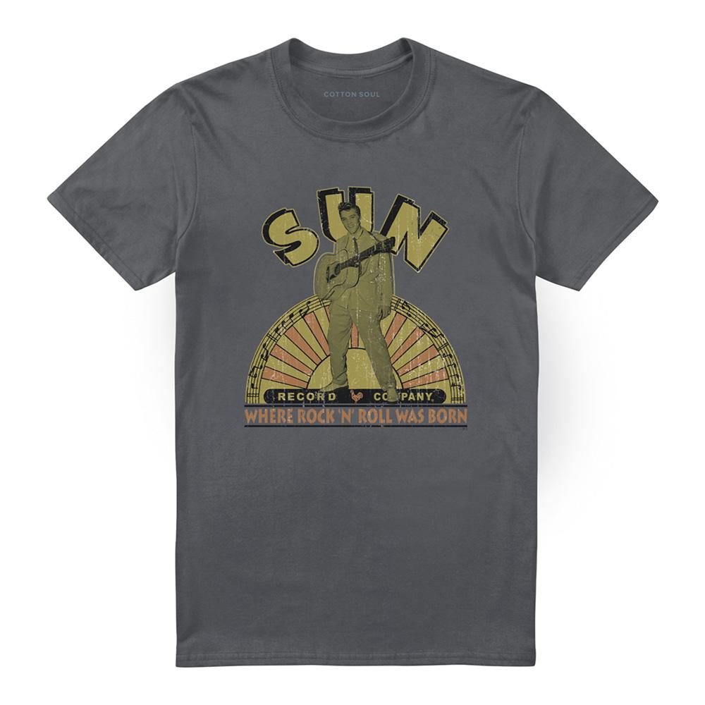 Charcoal - Front - Sun Records Unisex Adult Sunoriginal Son T-Shirt