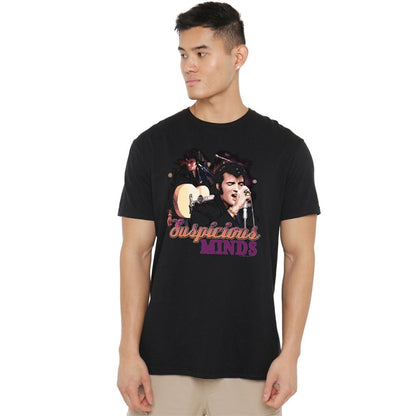 Black - Back - Elvis Presley Unisex Adult Suspicious Minds T-Shirt