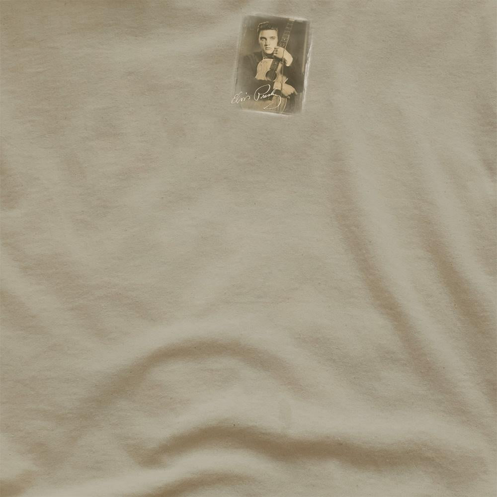 Safari Green - Side - Elvis Presley Unisex Adult Guitarman T-Shirt