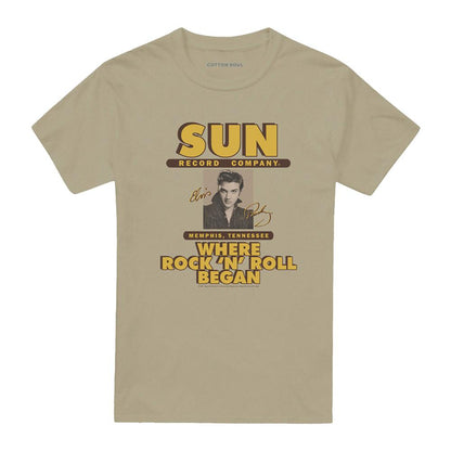 Safari Green - Front - Sun Records Unisex Adult Sun Ad T-Shirt