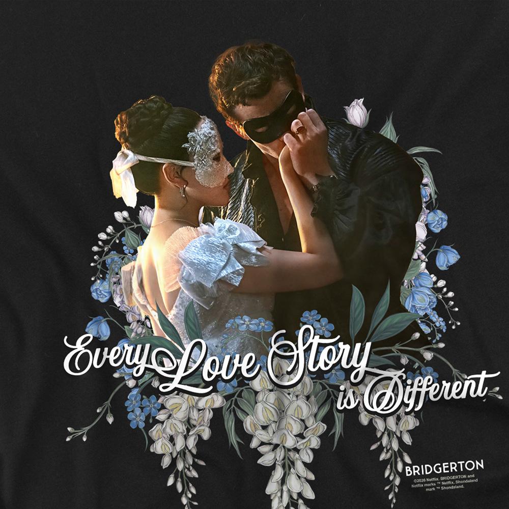 Black - Side - Bridgerton Unisex Adult Benedict And Sophie T-Shirt