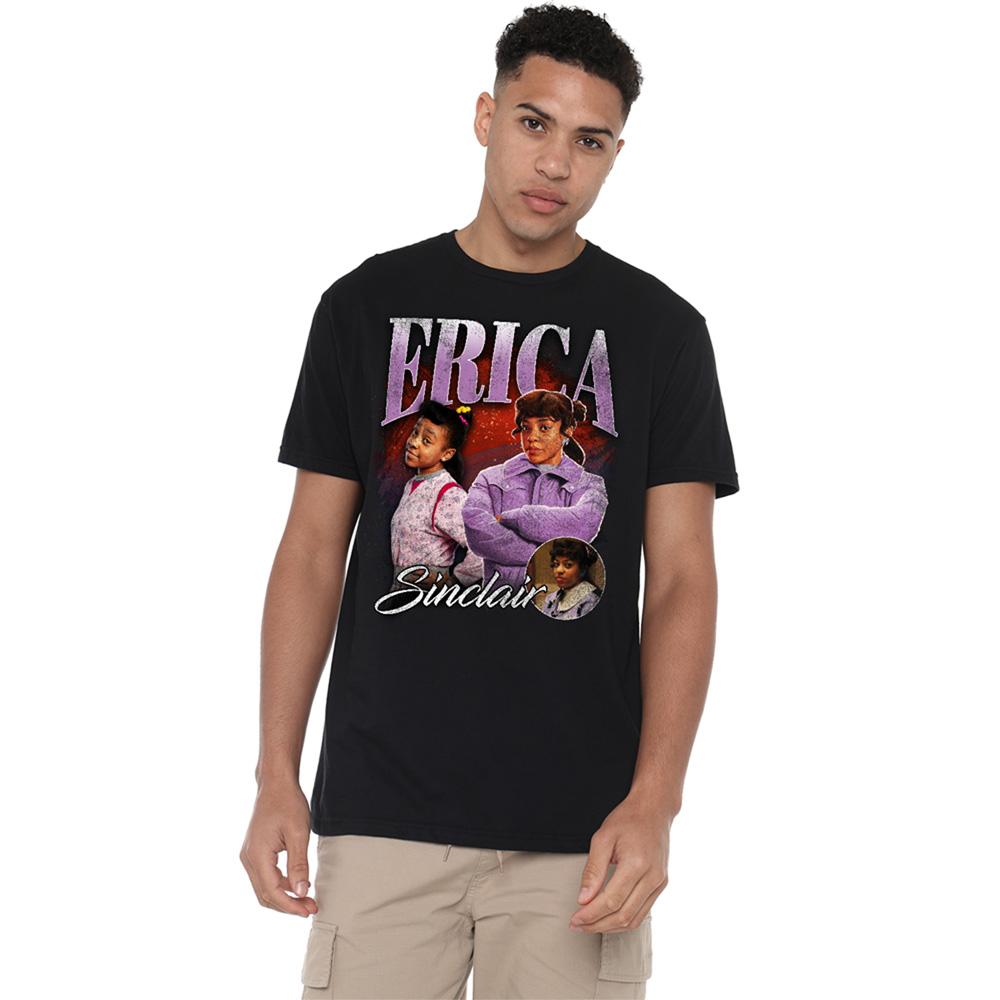 Black - Back - Stranger Things Unisex Adult Erica Homage T-Shirt