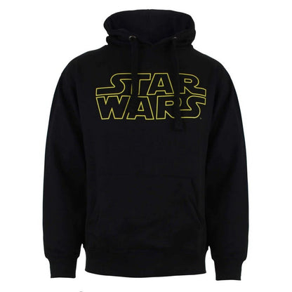 Black - Front - Star Wars Mens Logo Hoodie