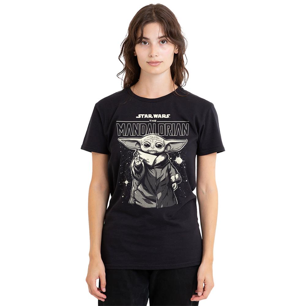 Black - Back - Star Wars The Mandalorian Unisex Adult Grogu Long-Sleeved T-Shirt