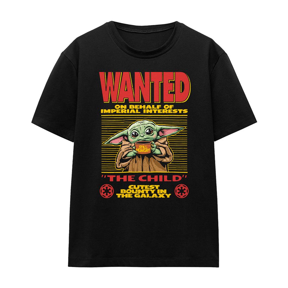 Black - Front - Star Wars The Mandalorian Womens-Ladies Cutest Bounty Wanted Grogu Long-Sleeved T-Shirt