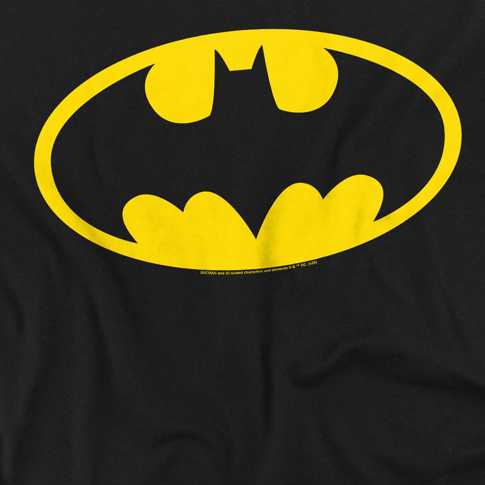 Black - Back - Batman Unisex Adult Logo Long-Sleeved T-Shirt