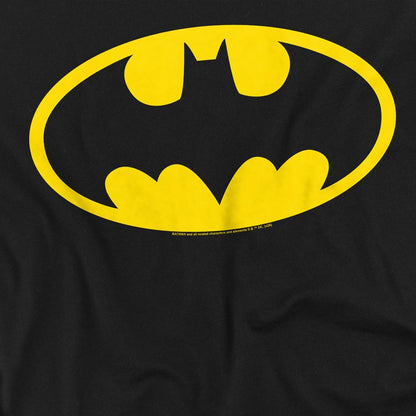 Black - Back - Batman Unisex Adult Logo Long-Sleeved T-Shirt