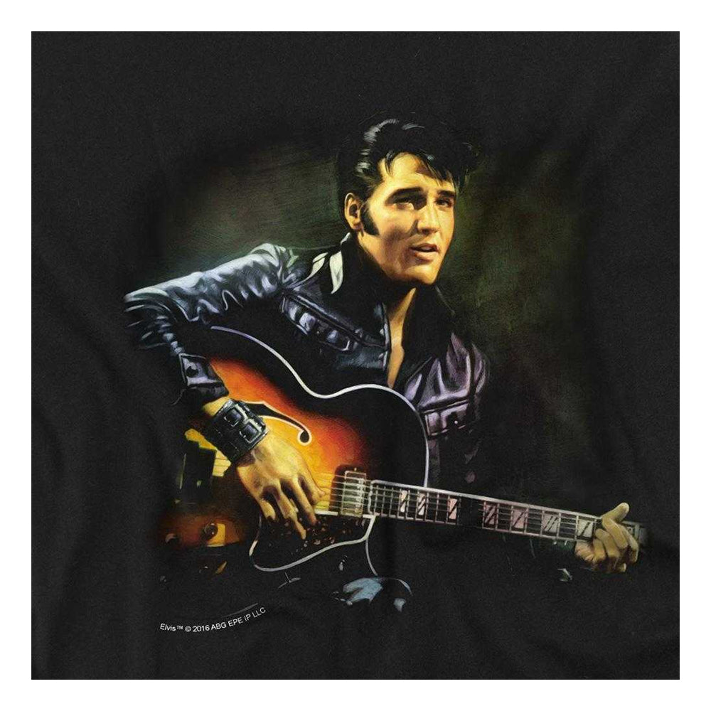 Black - Side - Elvis Presley Childrens-Kids 1968 T-Shirt