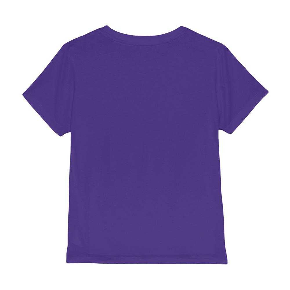 Purple - Back - Elvis Presley Childrens-Kids Photograph 35th Anniversary T-Shirt