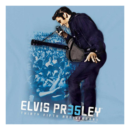 Light Blue - Side - Elvis Presley Childrens-Kids 35th Anniversary T-Shirt
