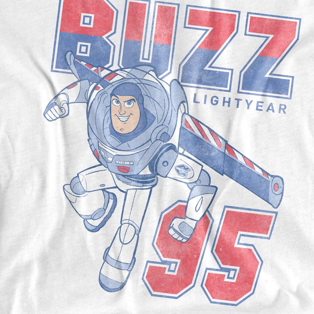 White - Back - Toy Story Childrens-Kids 95 Buzz Lightyear T-Shirt