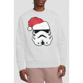 White - Back - Star Wars Unisex Adult Stormtrooper Santa Christmas Sweatshirt