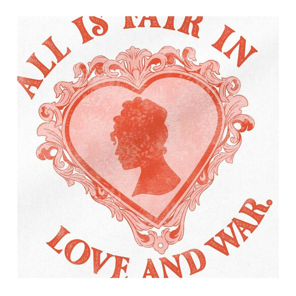 White - Side - Bridgerton Love And War Lady Whistledown Reusable Tote Bag