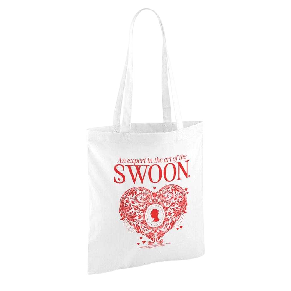 White - Back - Bridgerton The Art Of Swoon Reusable Tote Bag