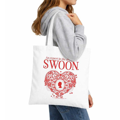 White - Lifestyle - Bridgerton The Art Of Swoon Reusable Tote Bag