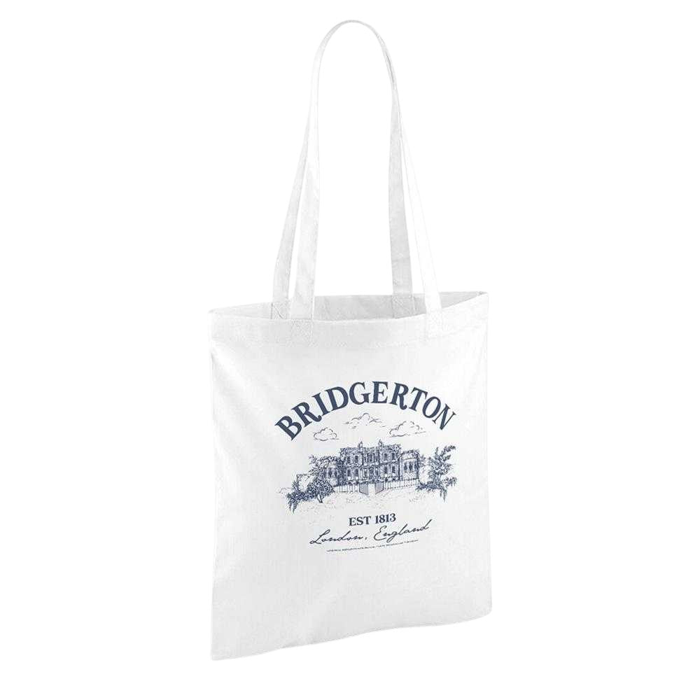 White - Back - Bridgerton Home Reusable Tote Bag