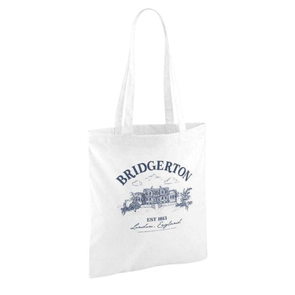 White - Back - Bridgerton Home Reusable Tote Bag