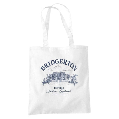 White - Front - Bridgerton Home Reusable Tote Bag