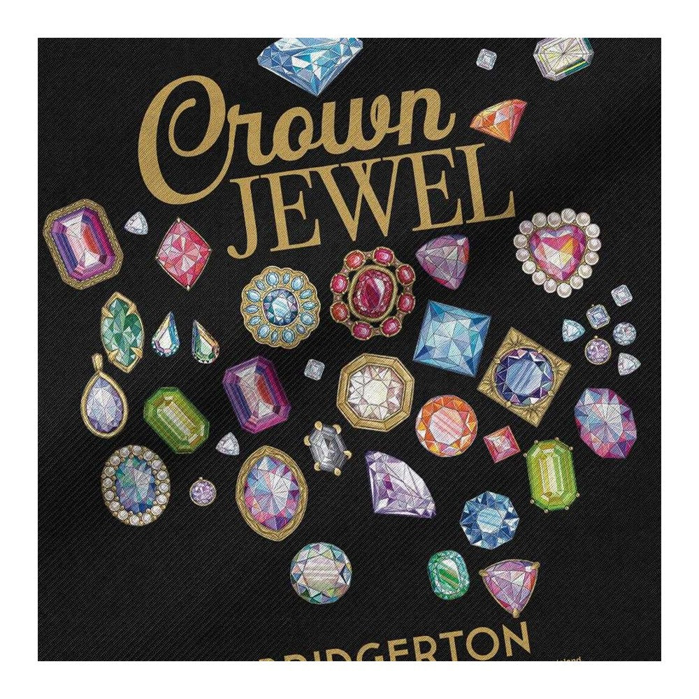 Black - Side - Bridgerton Crown Jewel Reusable Tote Bag