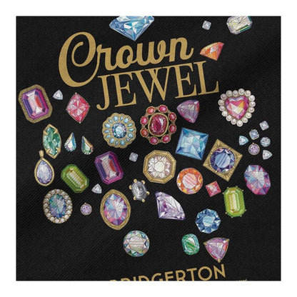 Black - Side - Bridgerton Crown Jewel Reusable Tote Bag
