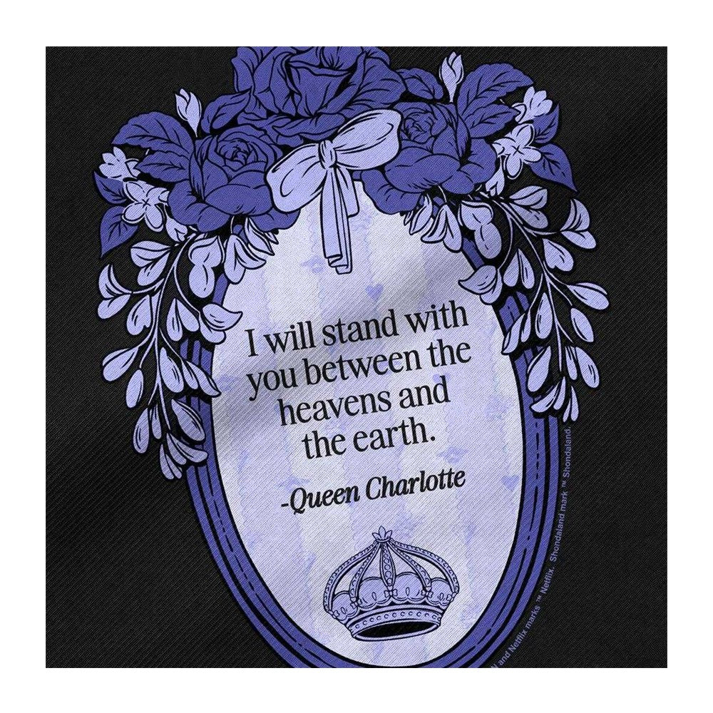 Black - Side - Bridgerton I Will Stand With You Reusable Tote Bag