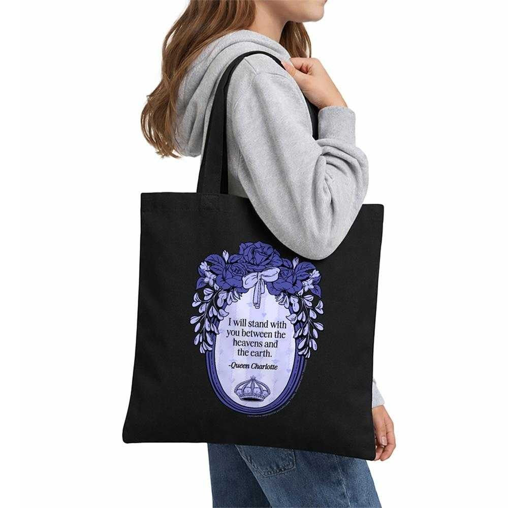 Black - Lifestyle - Bridgerton I Will Stand With You Reusable Tote Bag