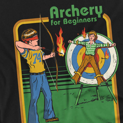 Black - Back - Steven Rhodes Unisex Adult Archery For Beginners Long-Sleeved T-Shirt