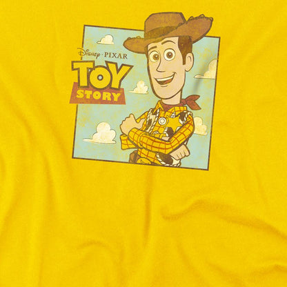 Yellow - Back - Toy Story Childrens-Kids Woody Clouds T-Shirt