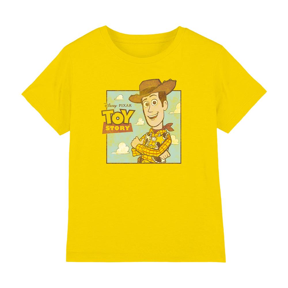 Yellow - Front - Toy Story Childrens-Kids Woody Clouds T-Shirt