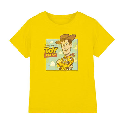 Yellow - Front - Toy Story Childrens-Kids Woody Clouds T-Shirt