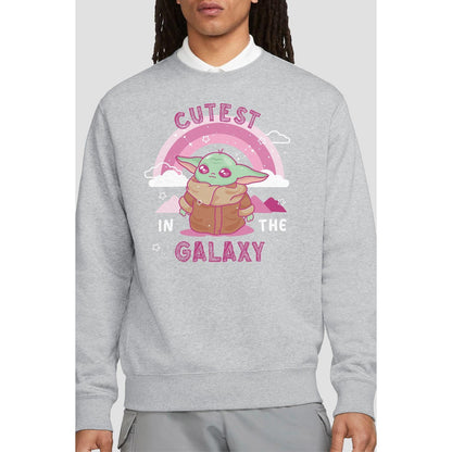 Sport Heather - Back - Star Wars: The Mandalorian Unisex Adult Cutest In The Galaxy Grogu Sweatshirt