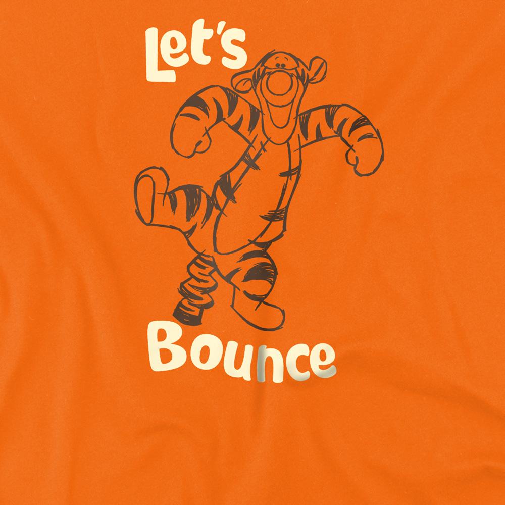 Orange - Back - Winnie the Pooh Childrens-Kids Let´s Bounce Tigger T-Shirt