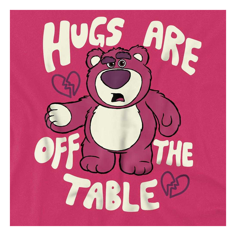 Hot Pink - Side - Toy Story Childrens-Kids No Hugs Lotso T-Shirt