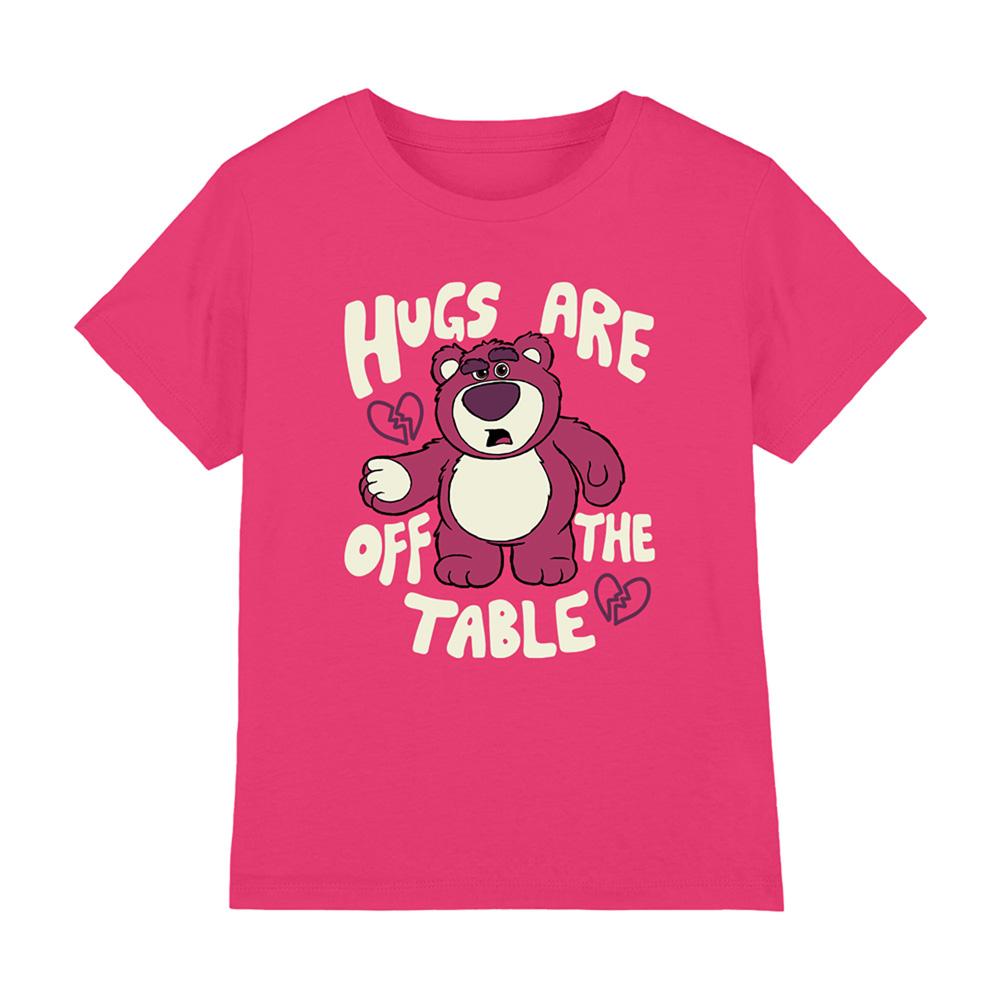 Hot Pink - Front - Toy Story Childrens-Kids No Hugs Lotso T-Shirt