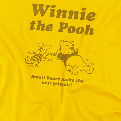 Yellow - Back - Winnie the Pooh Childrens-Kids Winnie The Pooh & Piglet Relax T-Shirt
