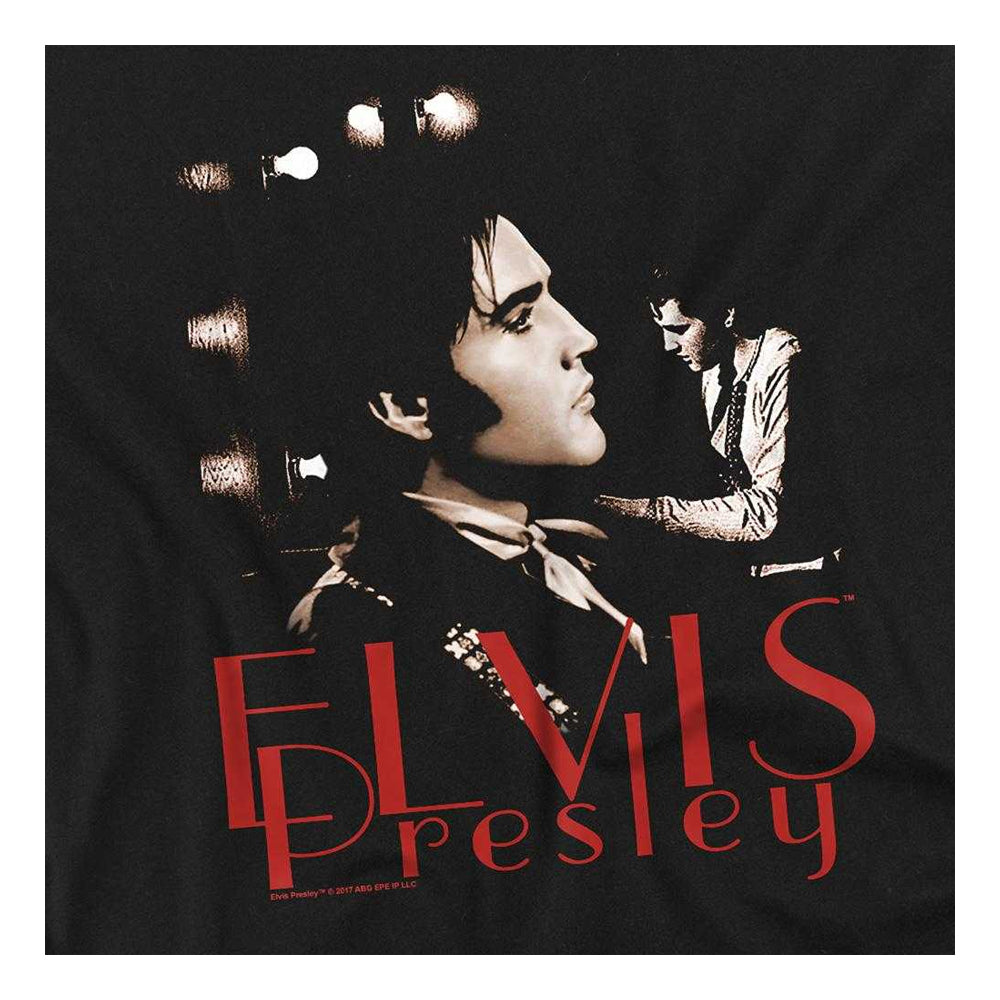 Black - Side - Elvis Presley Unisex Adult Memories T-Shirt