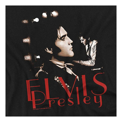 Black - Side - Elvis Presley Unisex Adult Memories T-Shirt