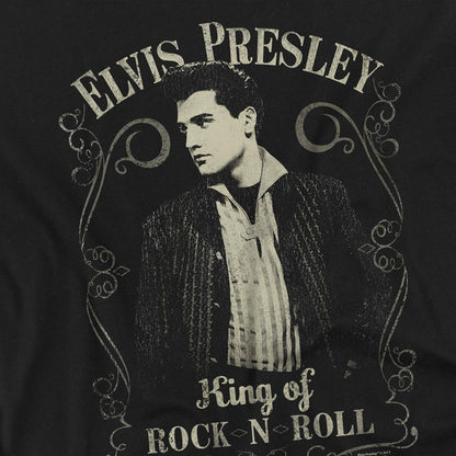 Black - Side - Elvis Presley Unisex Adult Rock Legend T-Shirt