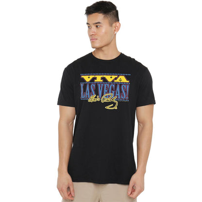 Black - Back - Elvis Presley Unisex Adult Viva Las Vegas Long-Sleeved T-Shirt