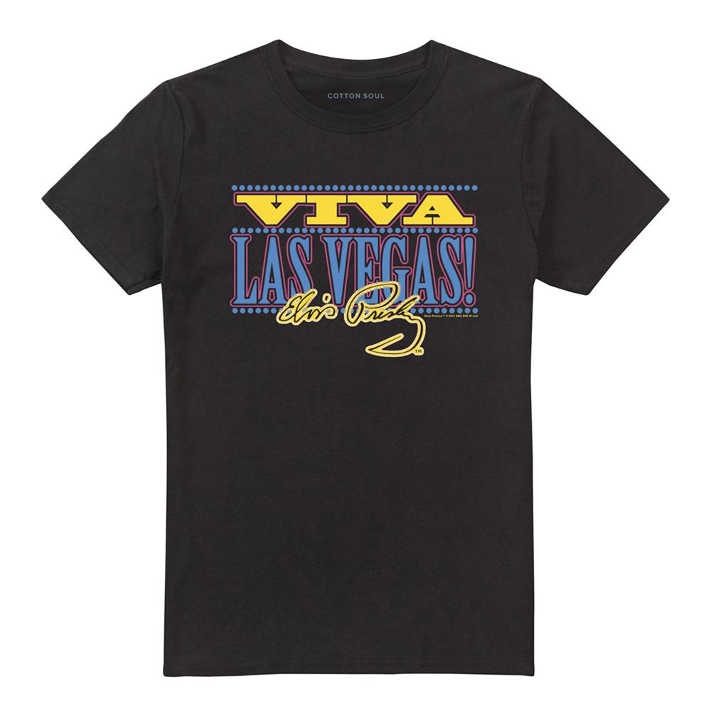 Black - Front - Elvis Presley Unisex Adult Viva Las Vegas Long-Sleeved T-Shirt