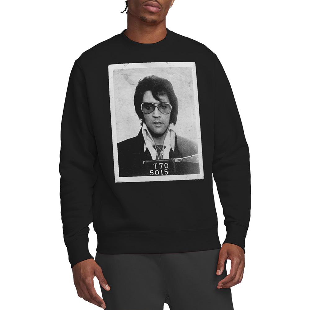 Black - Back - Elvis Presley Unisex Adult Framed Sweatshirt