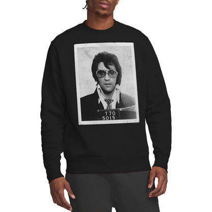 Black - Back - Elvis Presley Unisex Adult Framed Sweatshirt