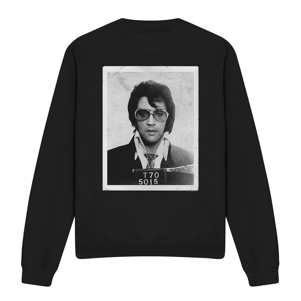 Black - Front - Elvis Presley Unisex Adult Framed Sweatshirt